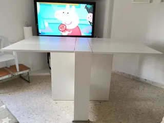 Mesa abatible blanca