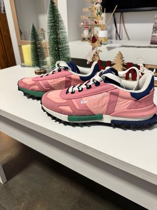 Playeras Lacoste Chica Rosa y Verde. 1 solo uso