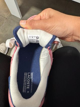 Playeras Lacoste Chica Rosa y Verde. 1 solo uso