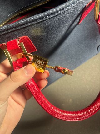 Bolso Loewe Azul y Rojo precio negociable