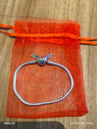 Pulsera Corazón Alado de Plata