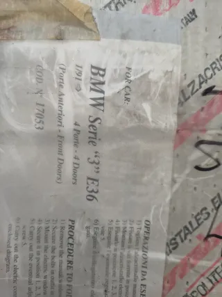 BMW E36 alzacristalli anteriore sinistro