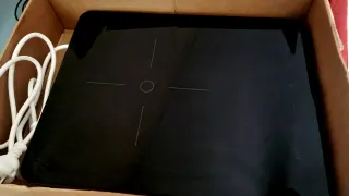 Placa de inducción portátil negra