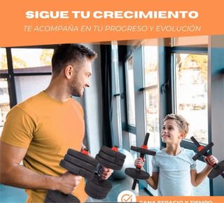 Pesas 30kg con barras y discos