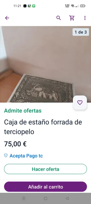 Joyero Indú de Madera y Metal Repujado