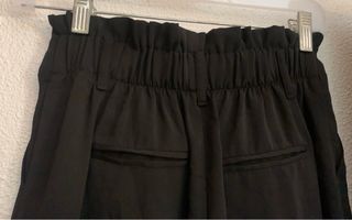 Pack Pantalón negro y pantalón rayas negro y blanc