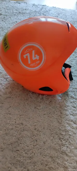 Casco para esquiar infantil naranja Wedze