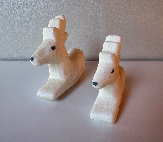 2 CANDELE A FORMA DI RENNO PER NATALE