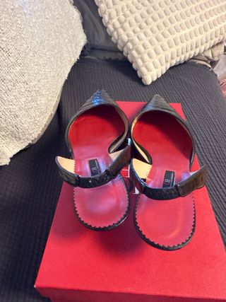 Sandalias de tacón negros 41 de Carolina Herrera