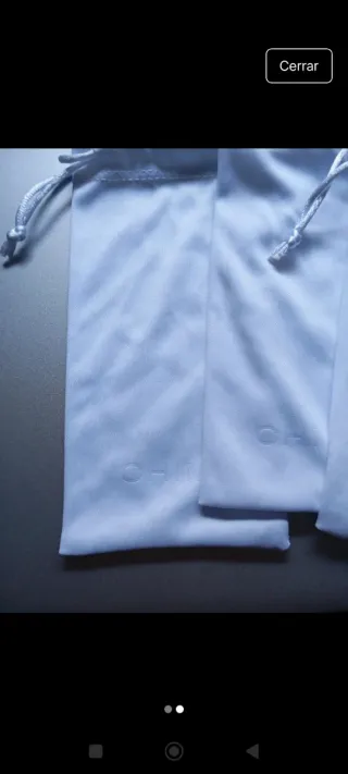 3 Fundas para Gafas Blancas