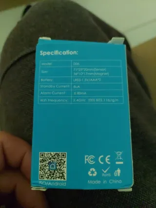 Sensor WiFi Puerta/Ventana FLY_D06_Y