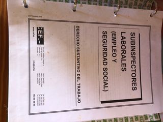 Temario Oposiciones Subinspector Laboral