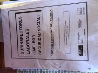 Temario Oposiciones Subinspector Laboral