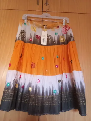 Falda multicolor talla única.tot el pack