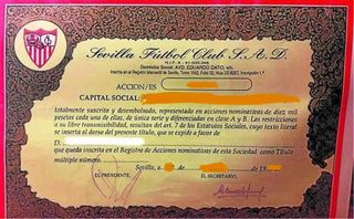 VENTA de Acciones Sevilla F.F. S.A.D.