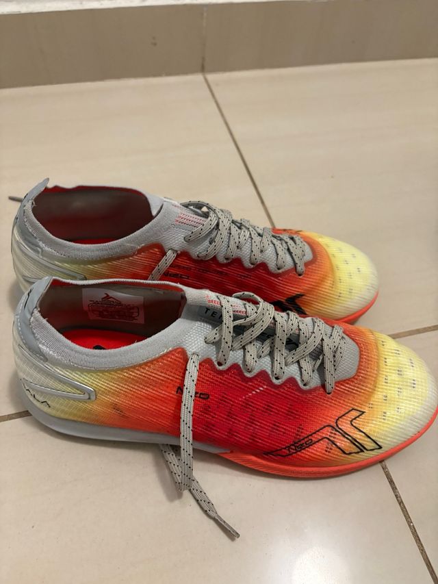 Zapatillas Fútbol Sala Talla 41 Naranja/Rojo