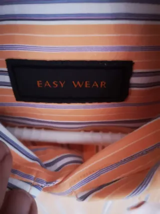 Camisa de hombre a rayas manga larga