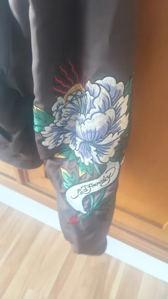 Chaqueta Ed Hardy Bomber Marrón Multicolor