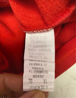 Felpa rossa ragazzina con stelle