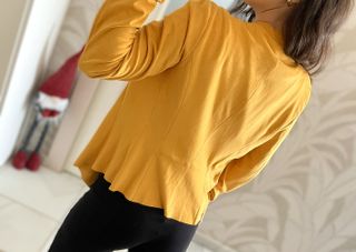 Rebeca de ante, Zara, mostaza