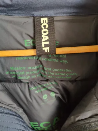 Chaleco Ecoalf Azul Marino con Capucha