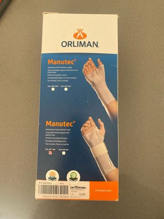 Muñequera férula palmar y pulgar