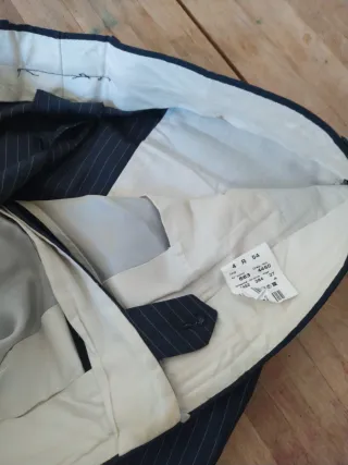 Traje Chaqueta Raya Gris Talla 54