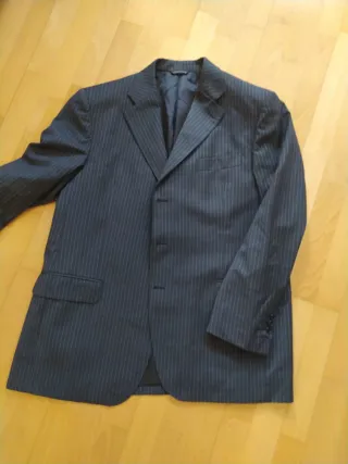Traje Chaqueta Raya Gris Talla 54