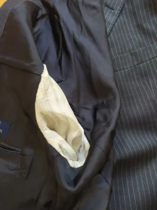 Traje Chaqueta Raya Gris Talla 54