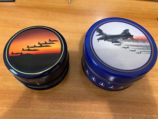 Scatole Latta Frecce Tricolori