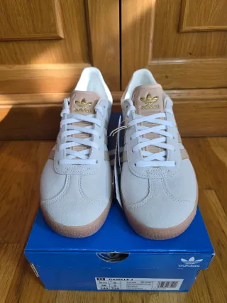 Adidas Gazelle Beige/Blanco
