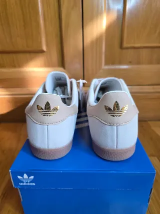 Adidas Gazelle Beige/Blanco