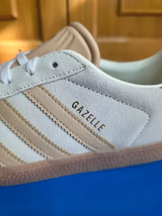 Adidas Gazelle Beige/Blanco