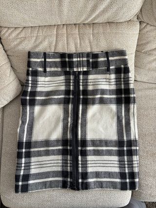 Falda Zara cuadros mujer
