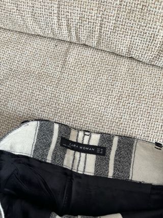 Falda Zara cuadros mujer