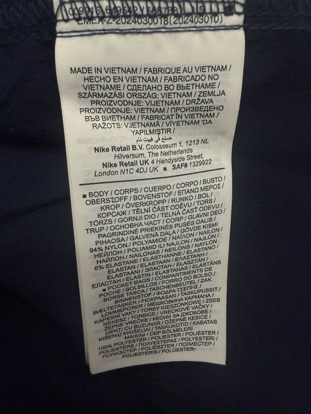 Nike Tech Woven Pantalones Deportivos Azul