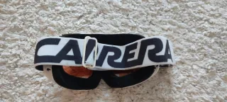 Gafas de esquí blancas carrera