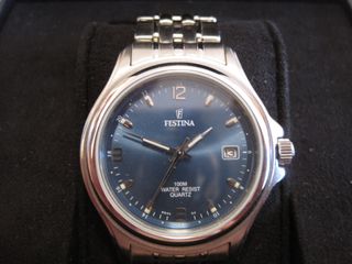 RELOJ FESTINA DE CUARZO CON ESFERA AZUL