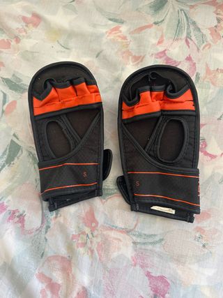 Guantes MMA Talla S Negro Naranja