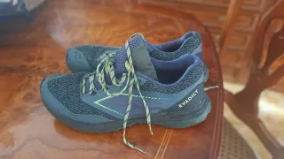 Zapatillas Trail Running Azules y Verdes