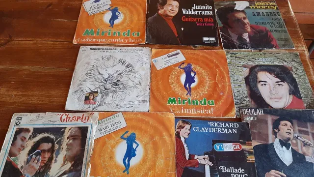 Lote 10 Vinilos 45 RPM Pop Rock