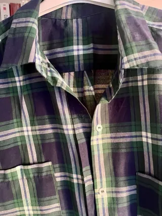 Camisa mujer masculina cuadros