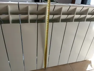 Radiador de calefacción de aluminio blanco