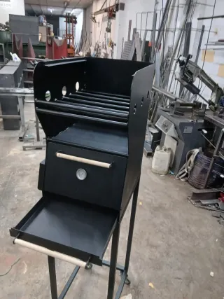 Horno Brasero Barbacoa Negro/Plata