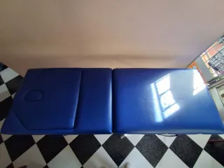 Camilla aluminio plegable + carrito de transporte