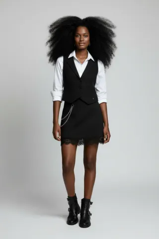 Chaleco negro elegante