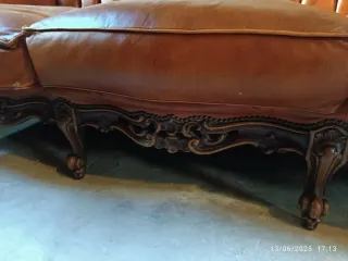 Divano 3 posti pelle stile Chesterfield