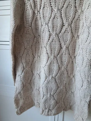 Jersey de ochos beige talla única