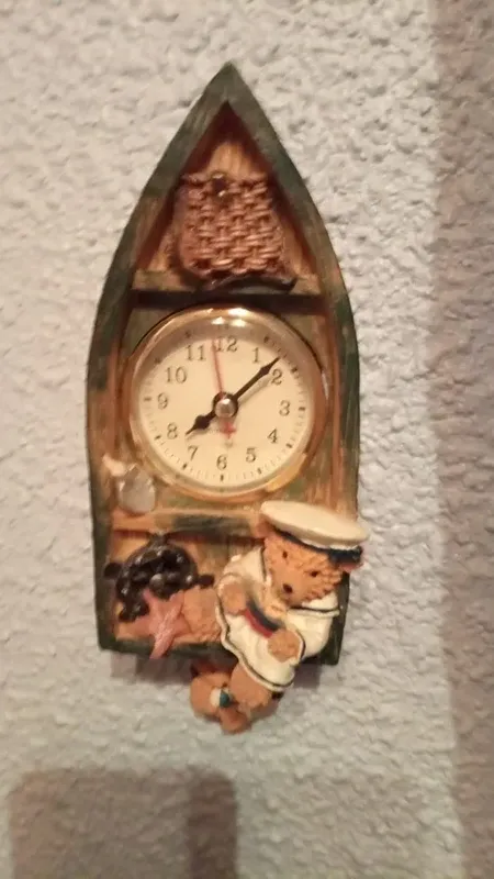 Reloj de pared infantil barco marinero