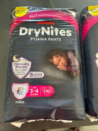 Pañales DryNites Talla 3-4 (12-21kg)